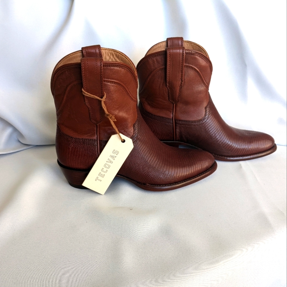Tecovas The Casey Bourbon Lizard Boots